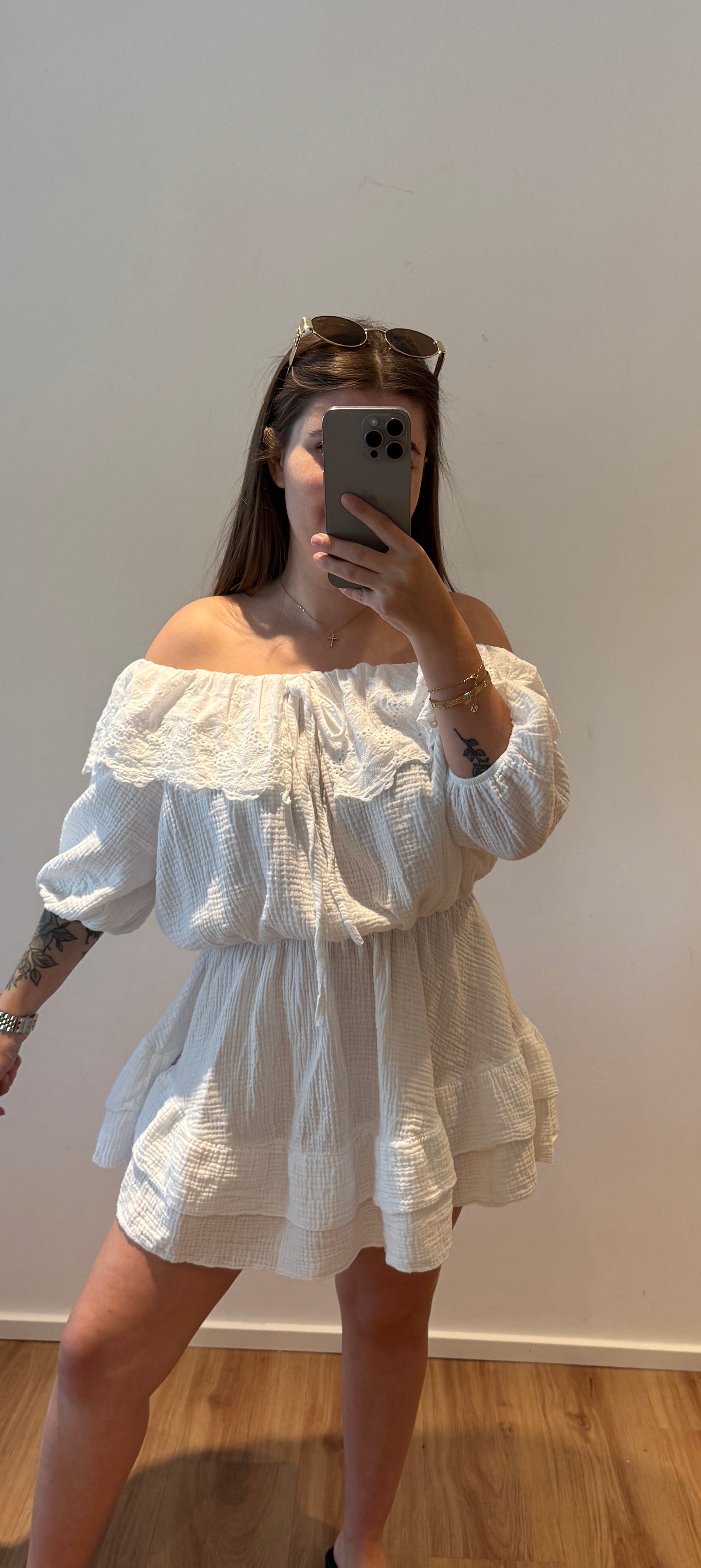 Spitzen Offshoulder Kleid
