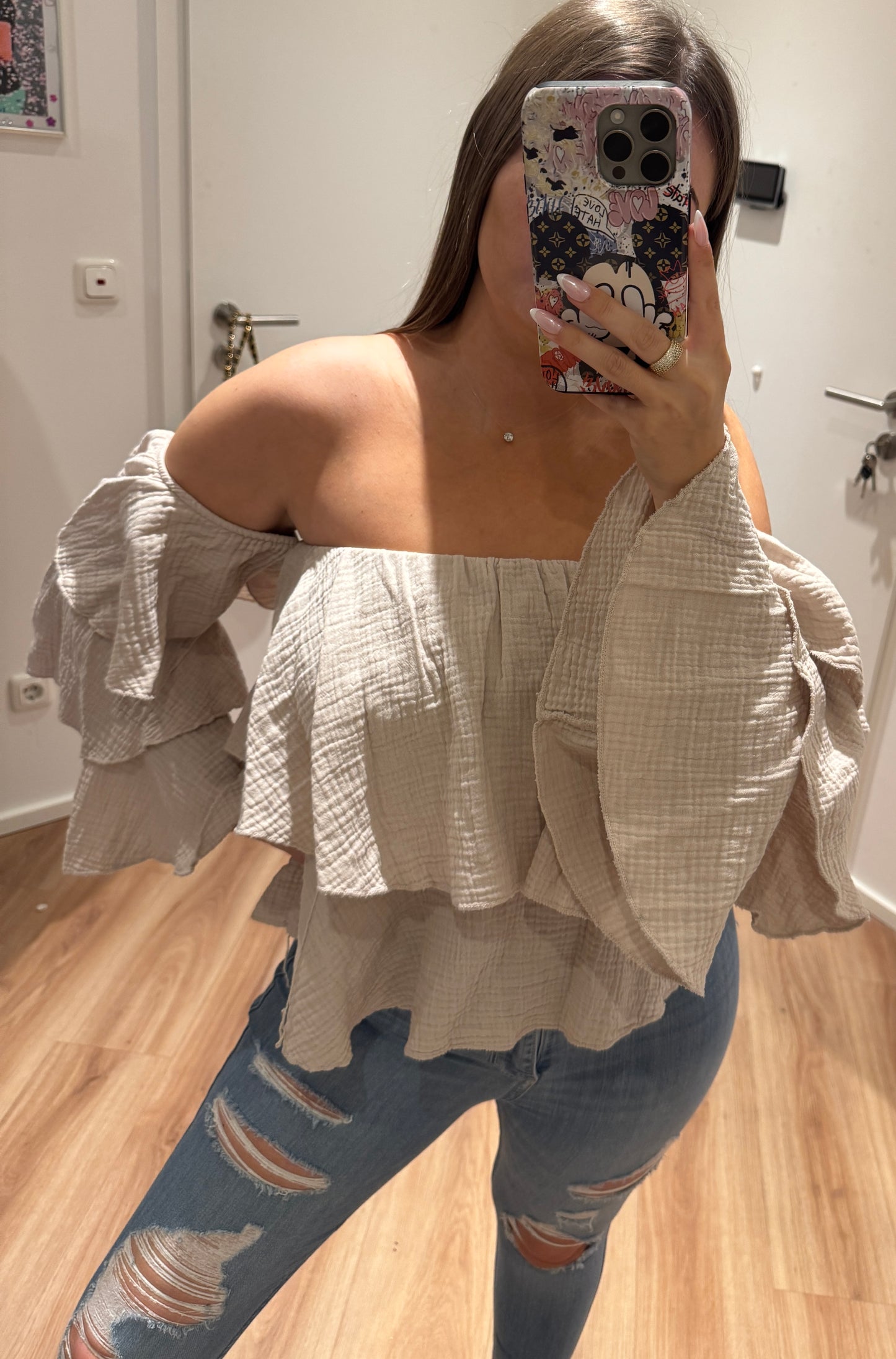 Musselin Off Shoulder