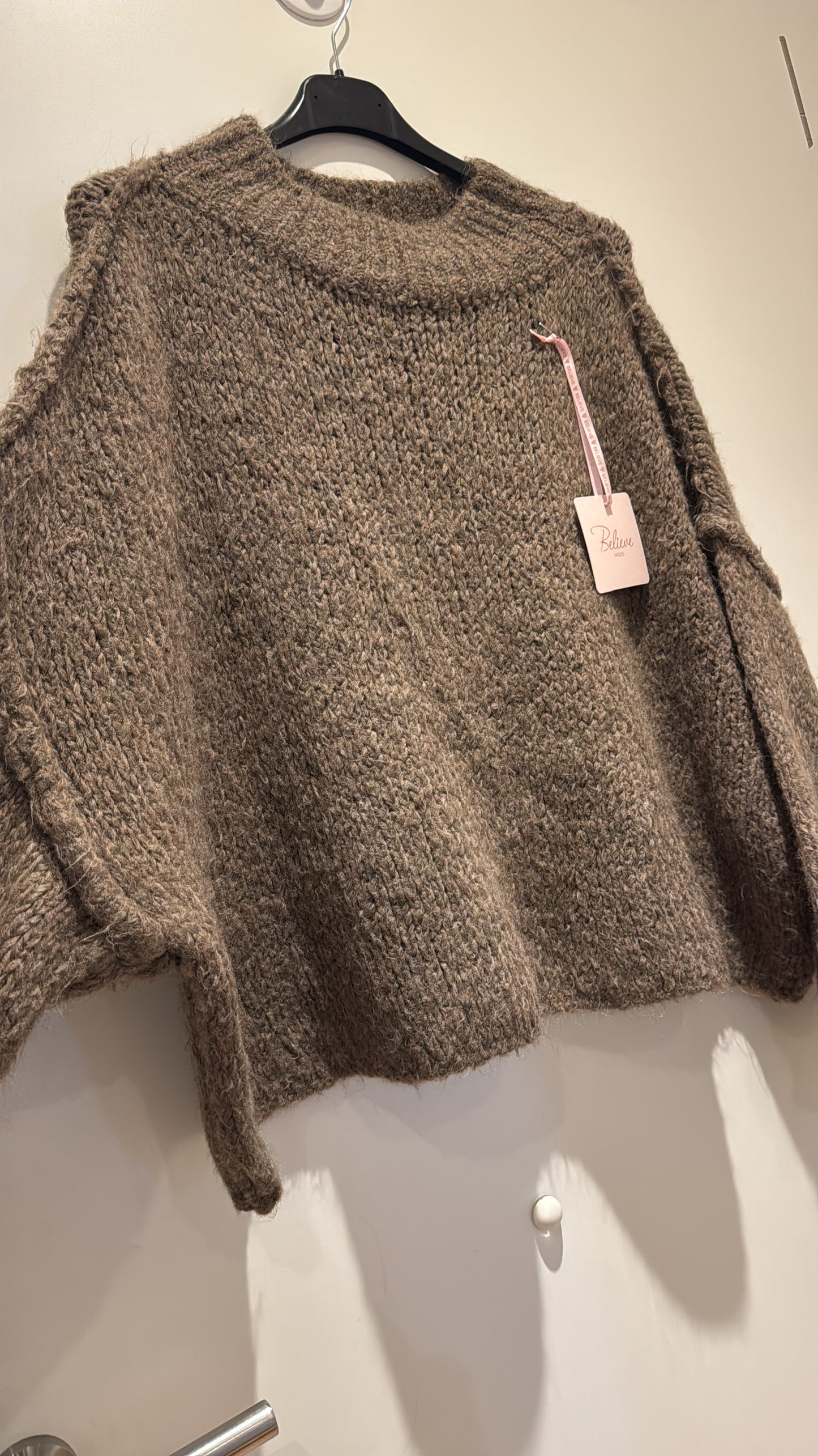 Oversize Kuschelpullover Kurz