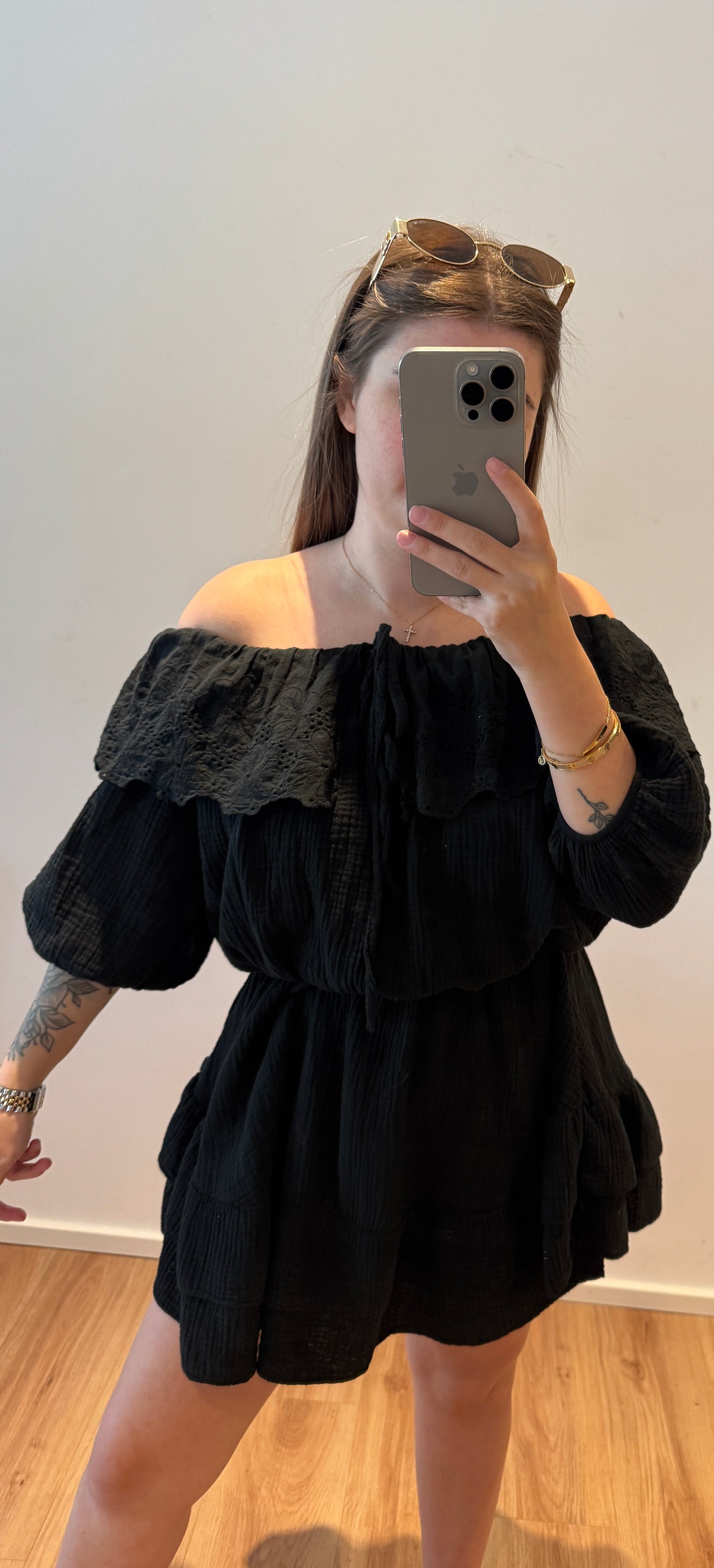 Spitzen Offshoulder Kleid