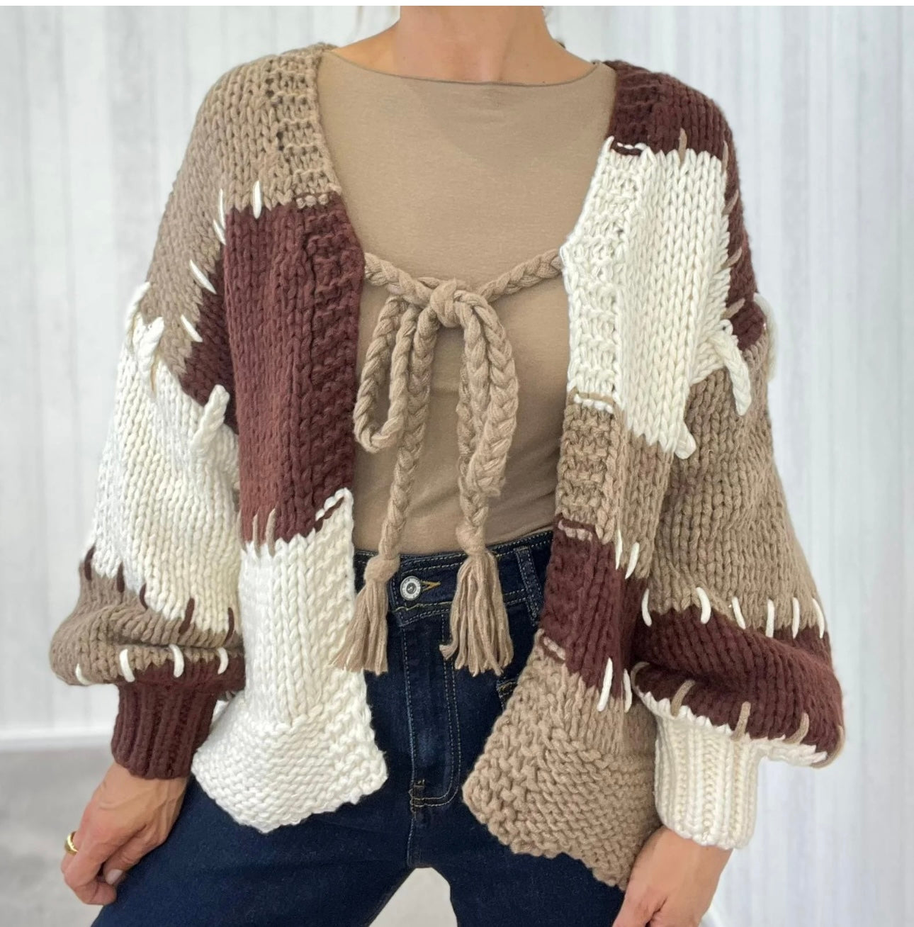 Cardigan Lilly mit Schleife