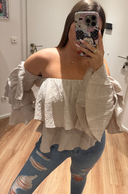 Musselin Off Shoulder