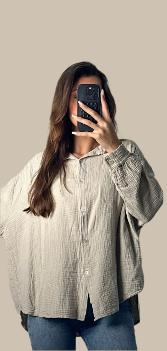 Musselinbluse Oversize