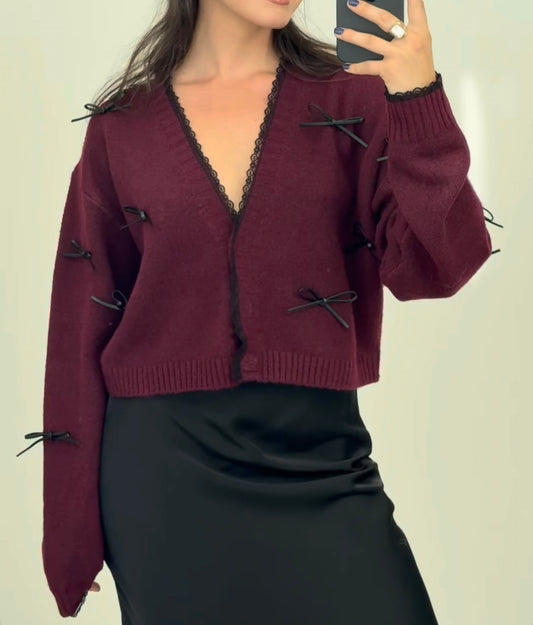Sweet Cardigan Bow