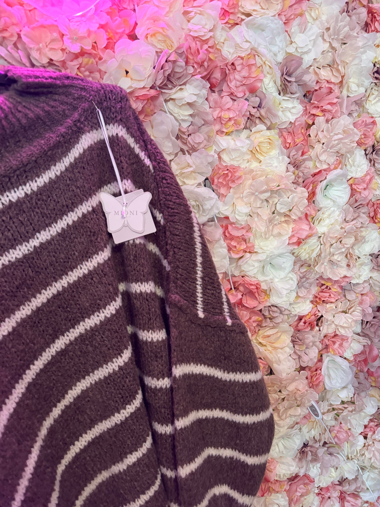 Oversize Kuschelpullover Stripes